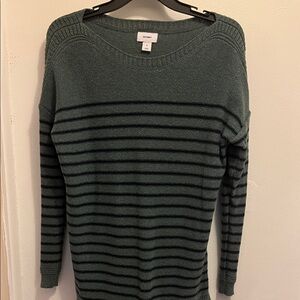 Old Navy Striped Green Sweater
